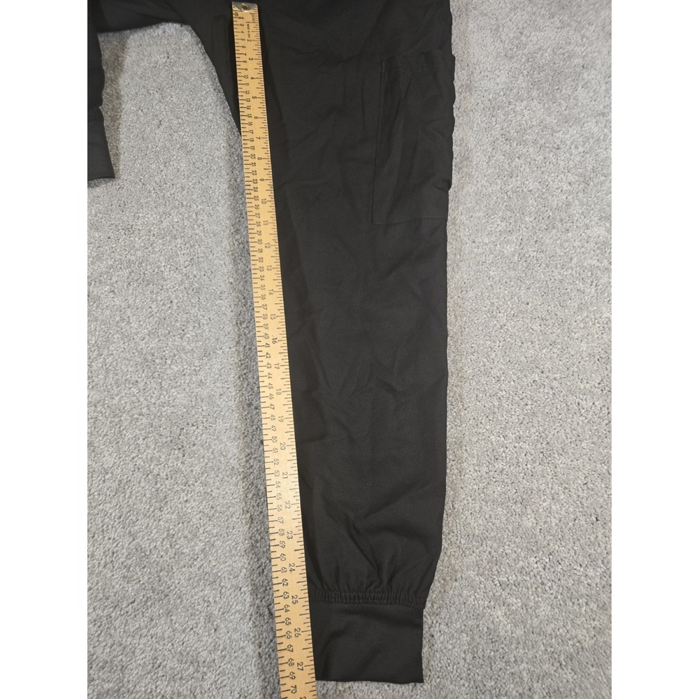 Med Couture Insight Jogger Scrub Pants Womens Small Black Cargo Pocket Medical - Picture 4 of 8